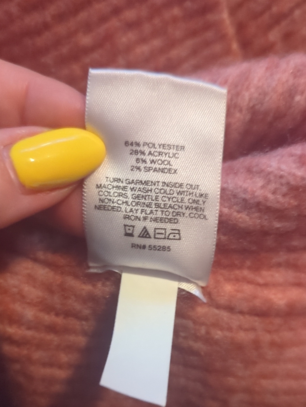 EXPRESS Ribbed Pink Open Cardigan Large - Picture 12 of 13